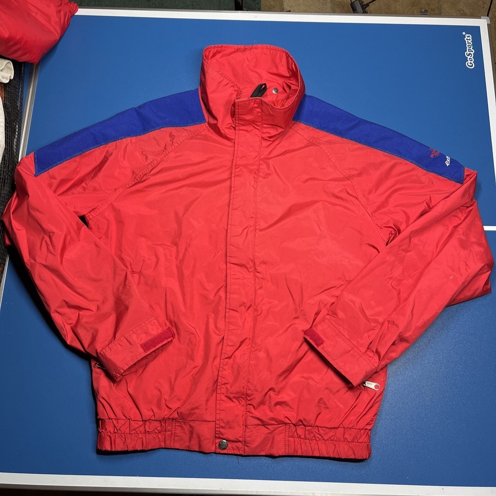 VINTAGE THE NORTH FACE EXTREME MENS JACKET LARGE RED FULL ZIP 80s USA